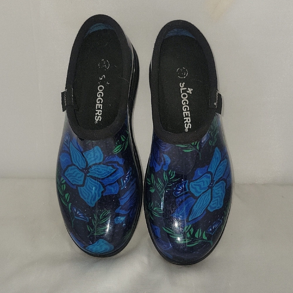 Sloggers Blue Mules Waterproof Garden Clogs - Picture 3 of 4